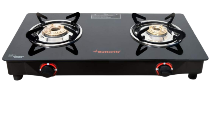 A New Kitchen Find: A Butterfly Glass Top Gas Stove